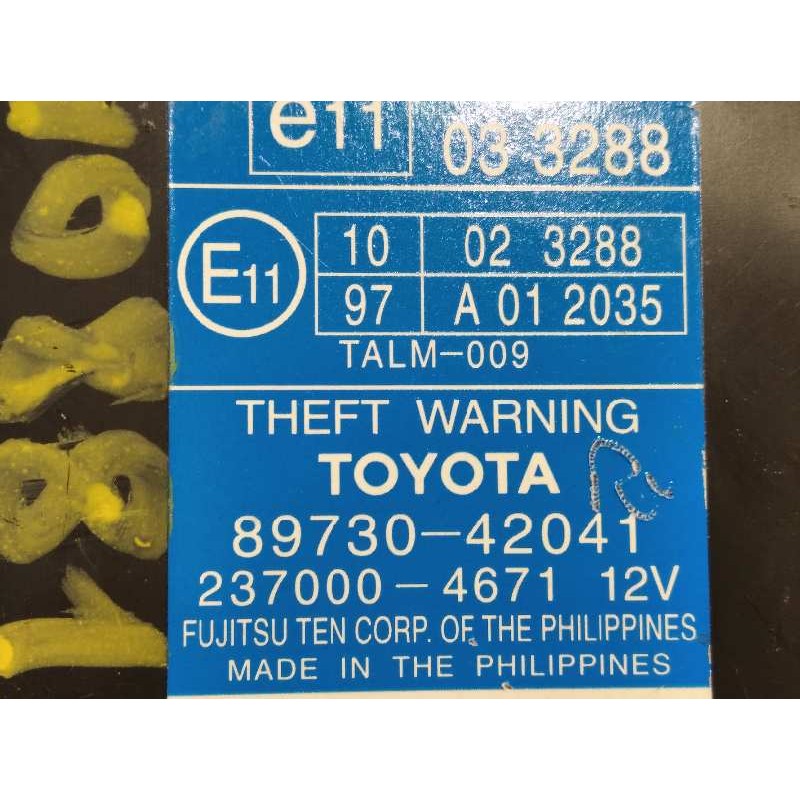 Recambio de modulo electronico para toyota rav 4 (a3) 2.2 d-4d cat referencia OEM IAM 8973042041  2370004671