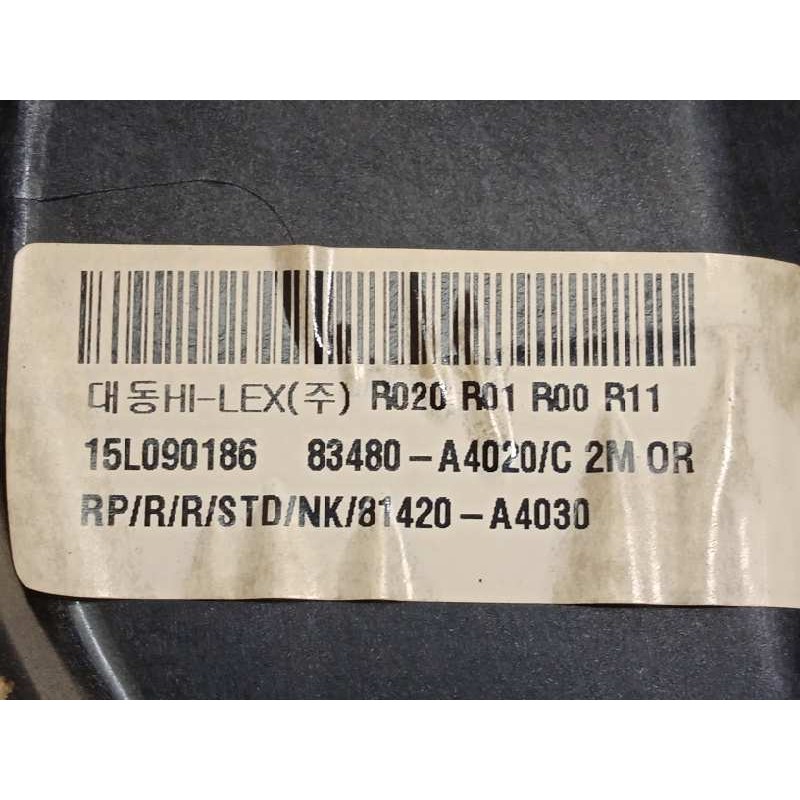 Recambio de elevalunas trasero derecho para kia carens ( ) drive referencia OEM IAM 83480A4020 83481A4010 83460A4000
