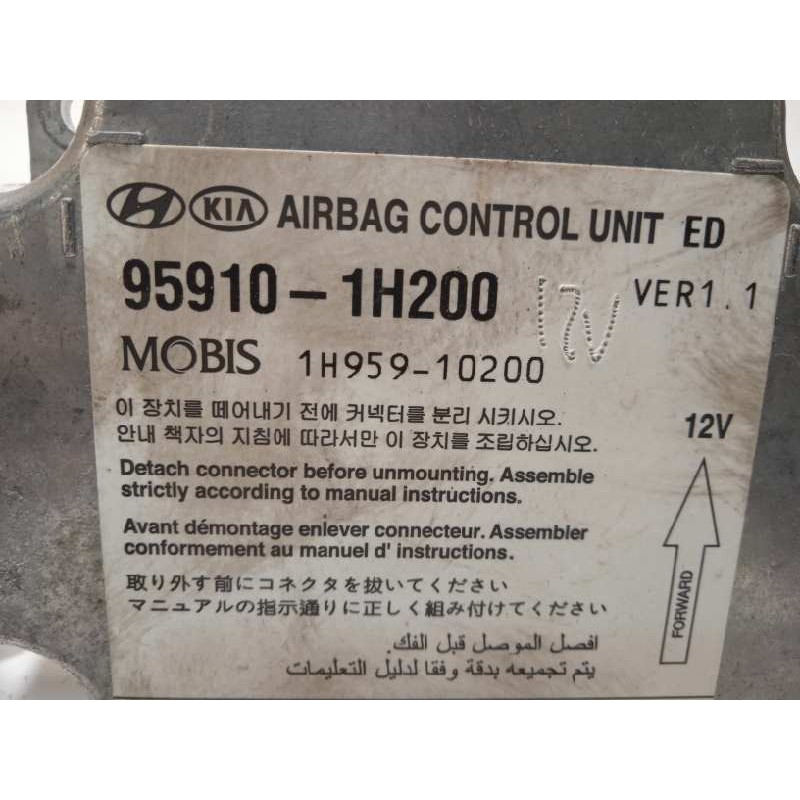 Recambio de centralita airbag para kia cee´d 1.6 crdi cat referencia OEM IAM 959101H200  