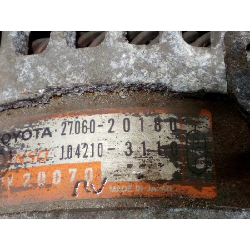 Recambio de alternador para lexus rx300 (mcu15) luxury referencia OEM IAM 2706020180  1042103110