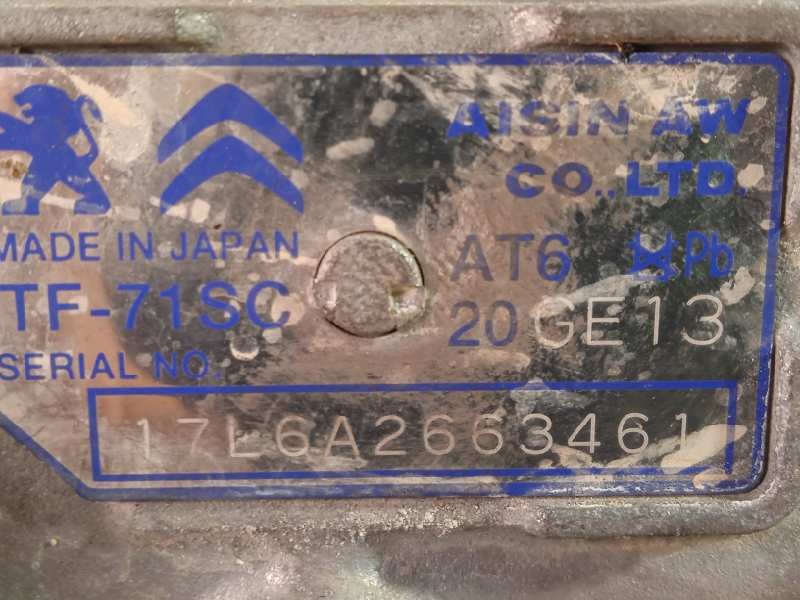 Recambio de caja cambios para citroën c4 picasso referencia OEM IAM 20GE13 9807418780 TF71SC