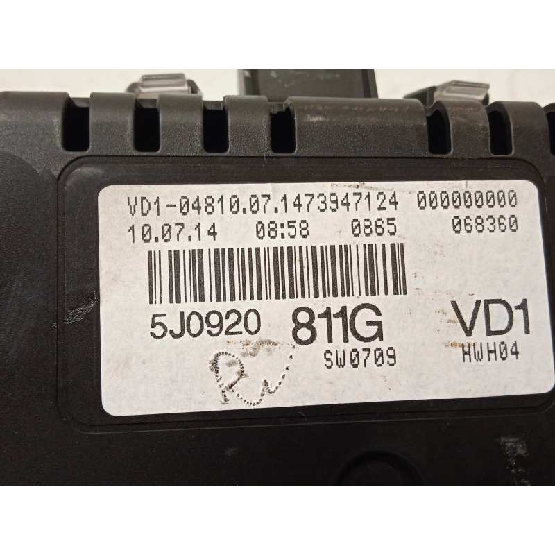 Recambio de cuadro instrumentos para skoda fabia (5j2 ) elegance referencia OEM IAM 5J0920811G  