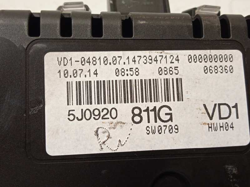 Recambio de cuadro instrumentos para skoda fabia (5j2 ) elegance referencia OEM IAM 5J0920811G  
