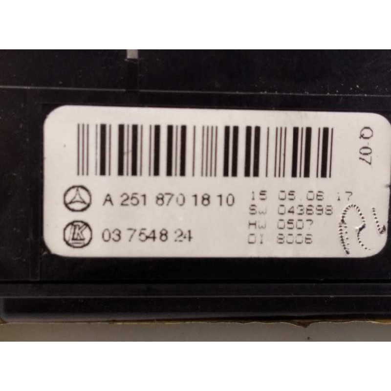 Recambio de mando multifuncion para mercedes-benz clase r (w251) 3.0 cdi cat referencia OEM IAM A2518701810  03754824