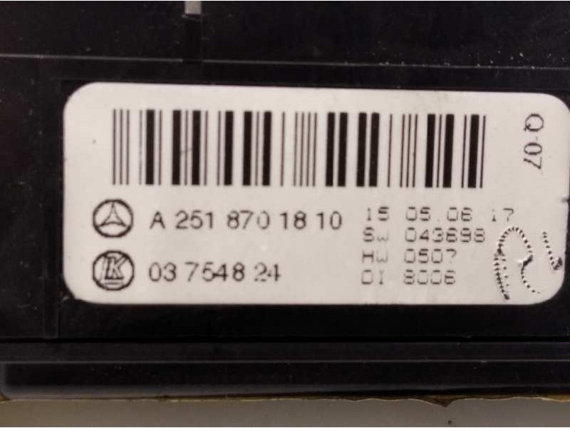 Recambio de mando multifuncion para mercedes-benz clase r (w251) 3.0 cdi cat referencia OEM IAM A2518701810  03754824