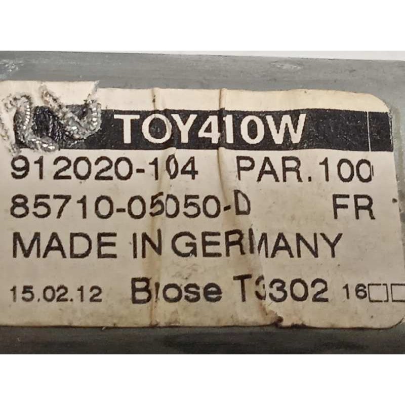 Recambio de elevalunas delantero derecho para toyota avensis (t27) executive referencia OEM IAM 8571005050D 977556108 8570102010