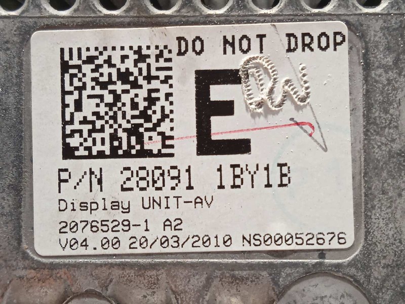 Recambio de pantalla multifuncion para infiniti ex ex30d referencia OEM IAM 280911BY1B  