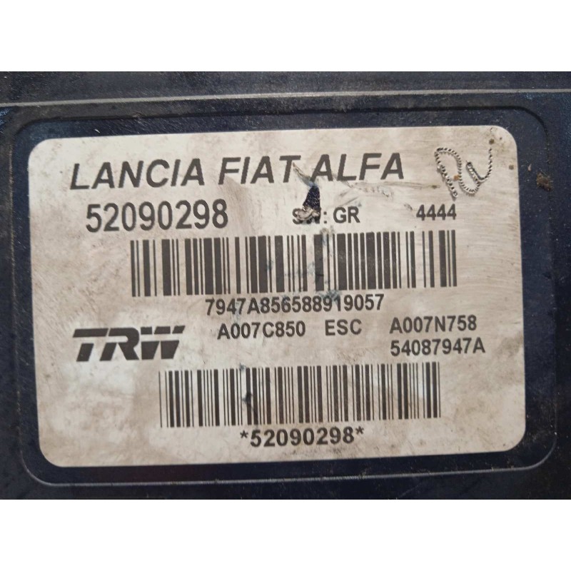 Recambio de abs para fiat 500 l (330) mirror referencia OEM IAM 52090298 A007C850 54087947A