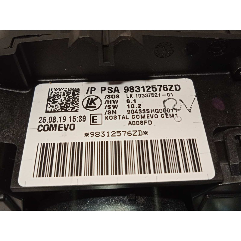 Recambio de mando intermitentes para citroën c3 aircross origins referencia OEM IAM 98312576ZD  