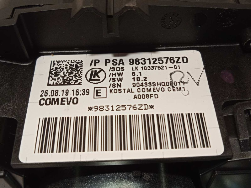 Recambio de mando intermitentes para citroën c3 aircross origins referencia OEM IAM 98312576ZD  