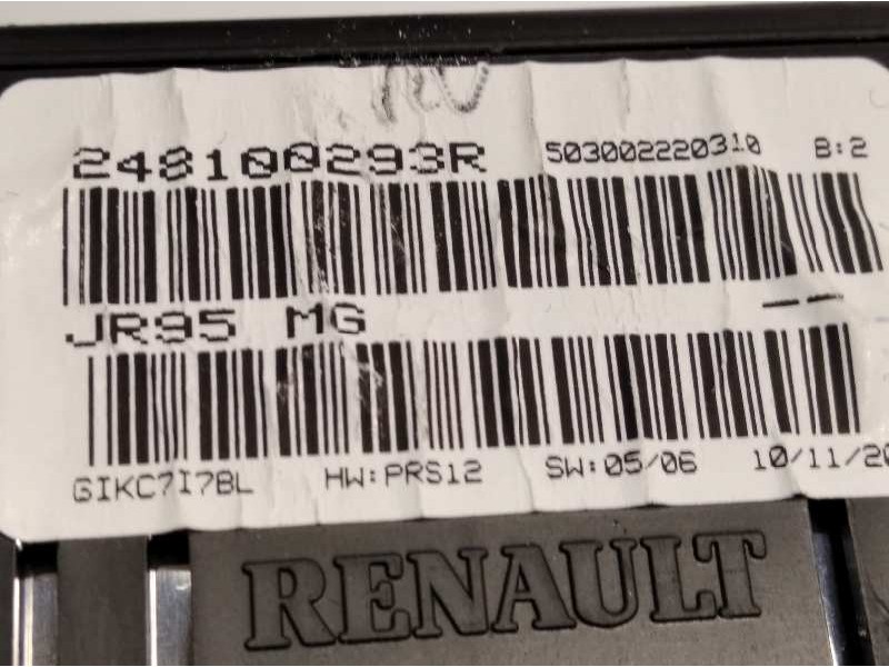 Recambio de cuadro instrumentos para renault scenic iii emotion referencia OEM IAM 248100293R  