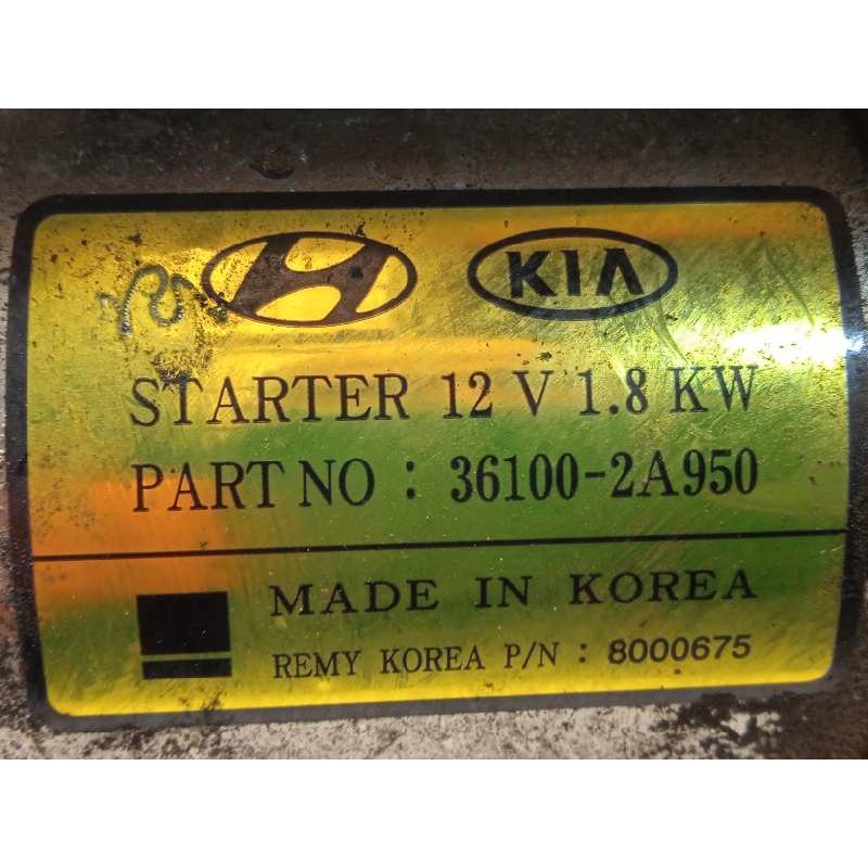 Recambio de motor arranque para hyundai i30 (gd) style referencia OEM IAM 361002A950  