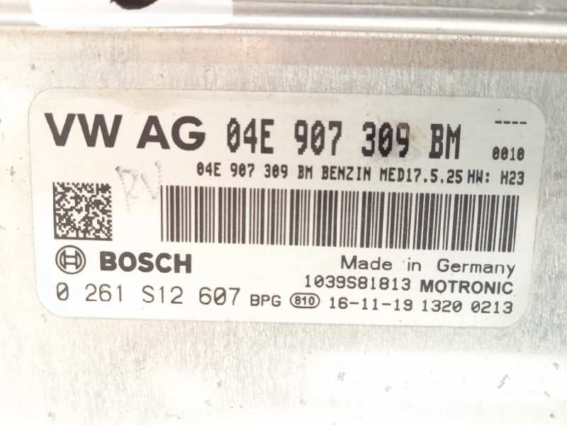 Recambio de centralita motor uce para skoda yeti 1.2 tsi referencia OEM IAM 04E907309BM  0261S12607