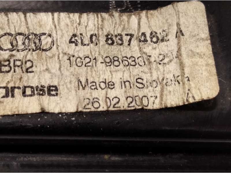 Recambio de elevalunas delantero derecho para audi q7 (4l) 3.0 tdi referencia OEM IAM 4L0837462A  4L0959802B