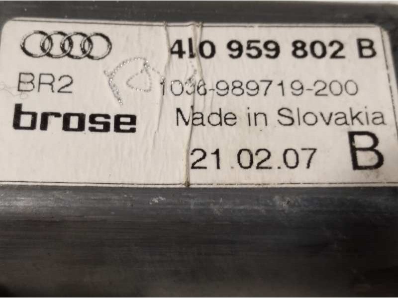 Recambio de elevalunas delantero derecho para audi q7 (4l) 3.0 tdi referencia OEM IAM 4L0837462A  4L0959802B