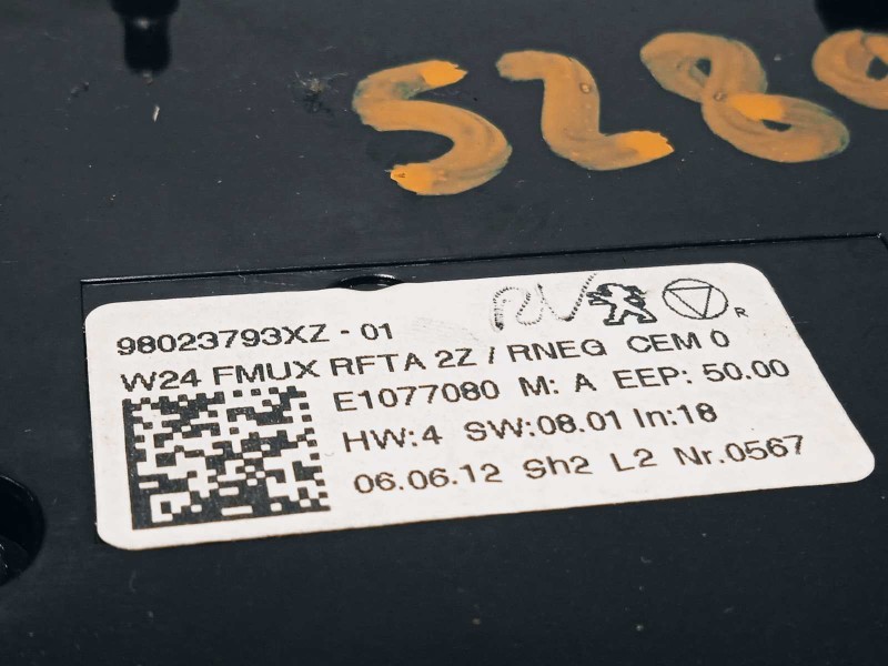 Recambio de mando multifuncion para peugeot 508 allure hybrid4 referencia OEM IAM 96656643XZ  98023793XZ