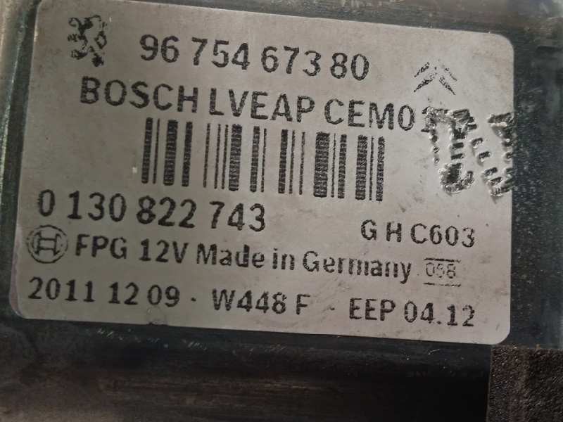 Recambio de elevalunas delantero izquierdo para peugeot 308 sw 1.6 hdi fap referencia OEM IAM 9675467380  0130822743