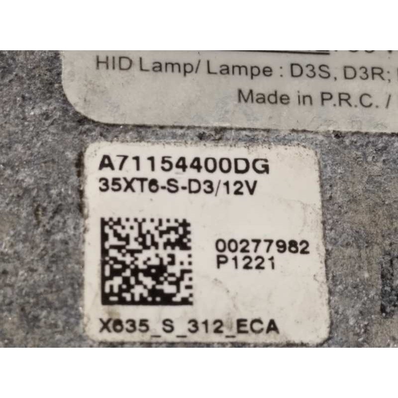 Recambio de centralita faros xenon para jaguar xf 2.2 diesel referencia OEM IAM A71154400DG BJ3213C170AA LR025157