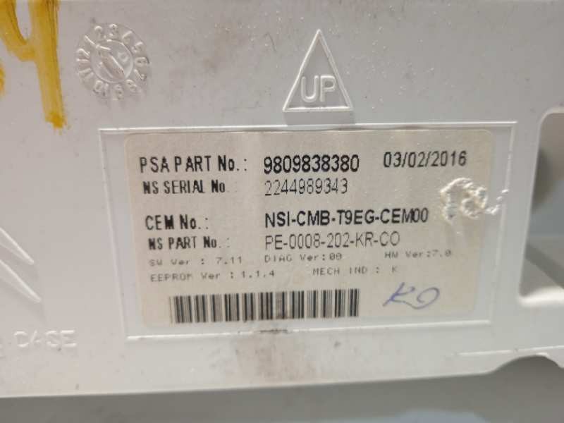 Recambio de cuadro instrumentos para peugeot 308 access referencia OEM IAM 9809838380  