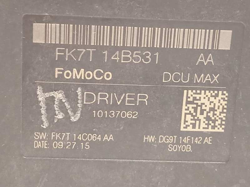 Recambio de modulo confort para ford mondeo lim. 1.5 ecoboost cat referencia OEM IAM FK7T14B531AA  