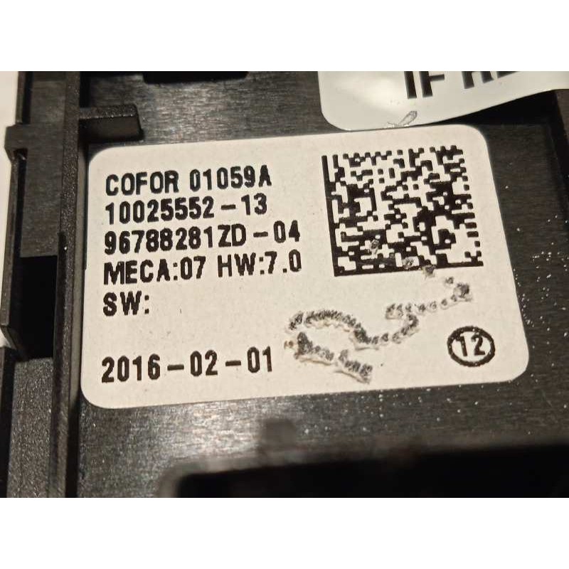 Recambio de mando elevalunas delantero izquierdo para peugeot 308 access referencia OEM IAM 96788281ZD  
