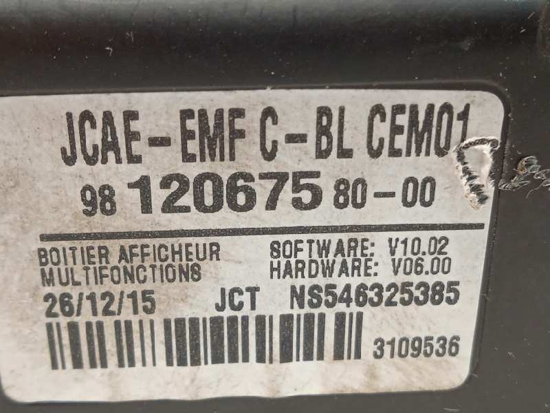 Recambio de pantalla multifuncion para peugeot 308 access referencia OEM IAM 9812067580  