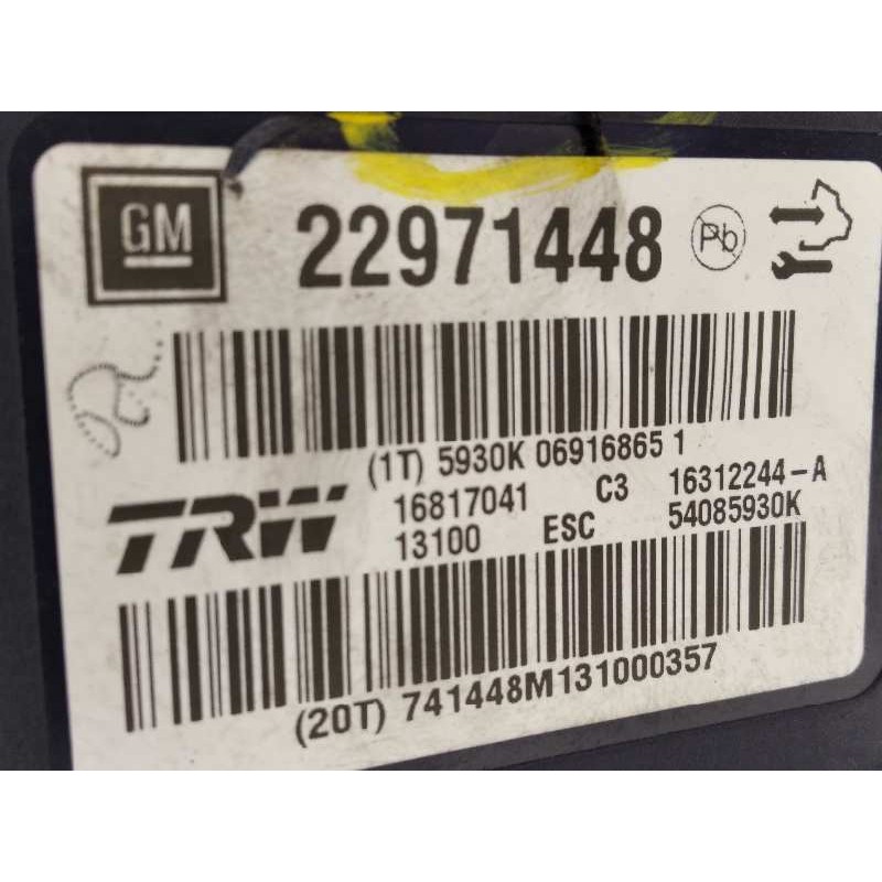 Recambio de abs para opel insignia berlina selective referencia OEM IAM 22971448 16312244A 16817041