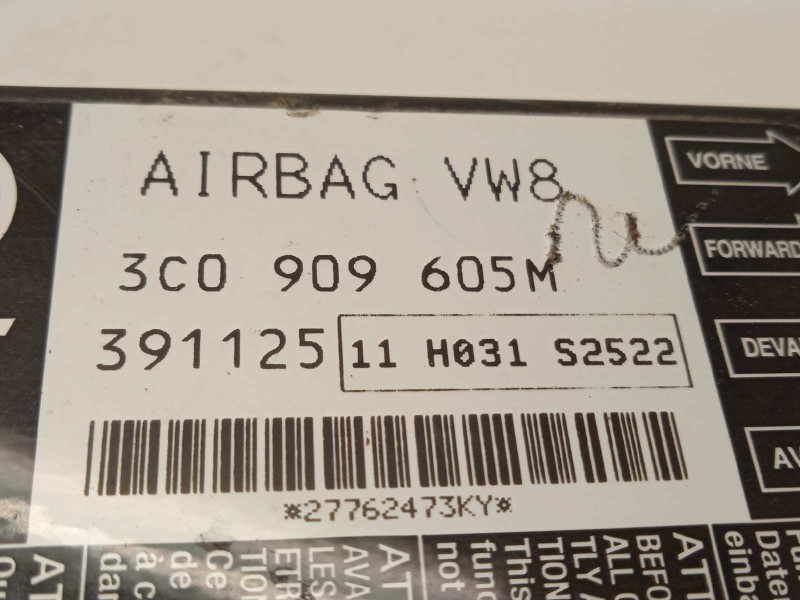 Recambio de centralita airbag para volkswagen passat variant (3c5) 2.0 tdi referencia OEM IAM 3C0909605M  3C0909605M003
