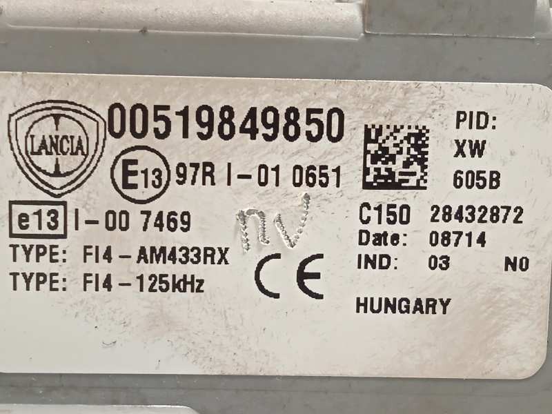 Recambio de caja reles / fusibles para lancia ypsilon (402) 1.3 jtd 16v referencia OEM IAM 519849850  