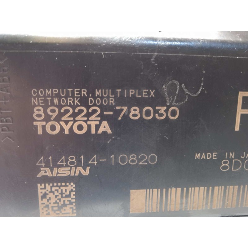 Recambio de modulo electronico para lexus nx 300h 4wd referencia OEM IAM 8922278030  