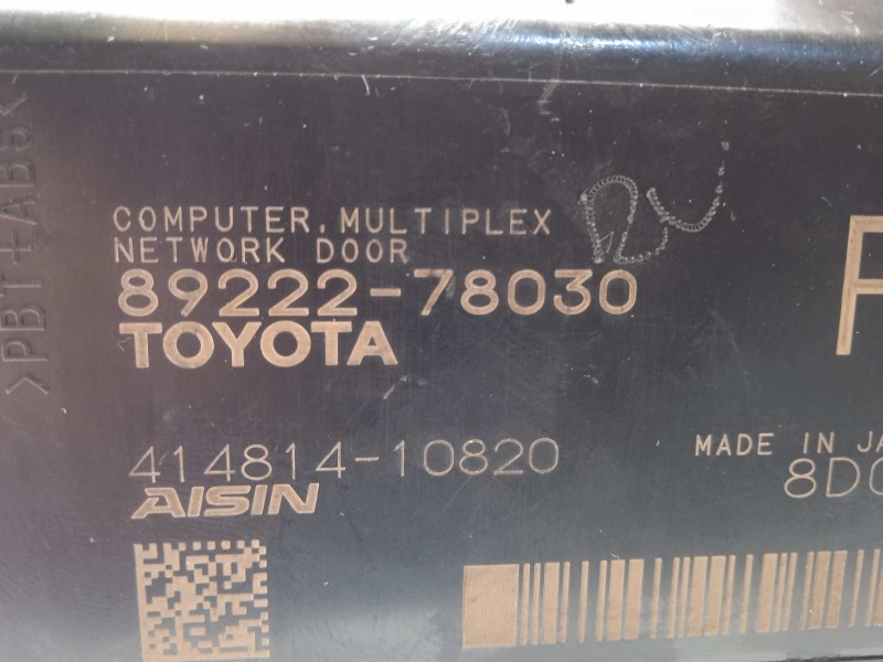 Recambio de modulo electronico para lexus nx 300h 4wd referencia OEM IAM 8922278030  