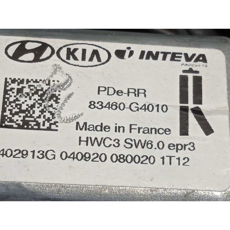 Recambio de elevalunas trasero derecho para hyundai i30 (pd) 1.0 tgdi cat referencia OEM IAM 83480G4030 83481G4000 83460G4010