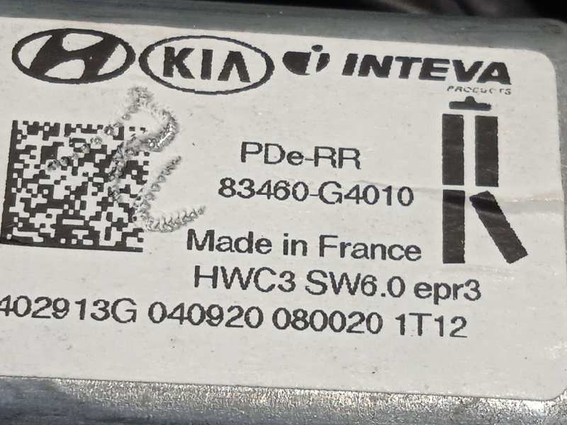 Recambio de elevalunas trasero derecho para hyundai i30 (pd) 1.0 tgdi cat referencia OEM IAM 83480G4030 83481G4000 83460G4010