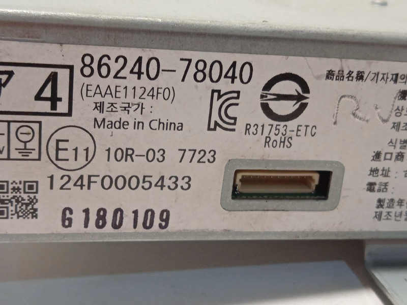 Recambio de modulo electronico para lexus nx 300h 4wd referencia OEM IAM 8624078040  