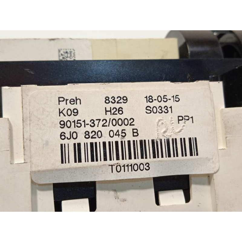 Recambio de mando calefaccion / aire acondicionado para seat ibiza (6j5) reference referencia OEM IAM 6J0820045B  