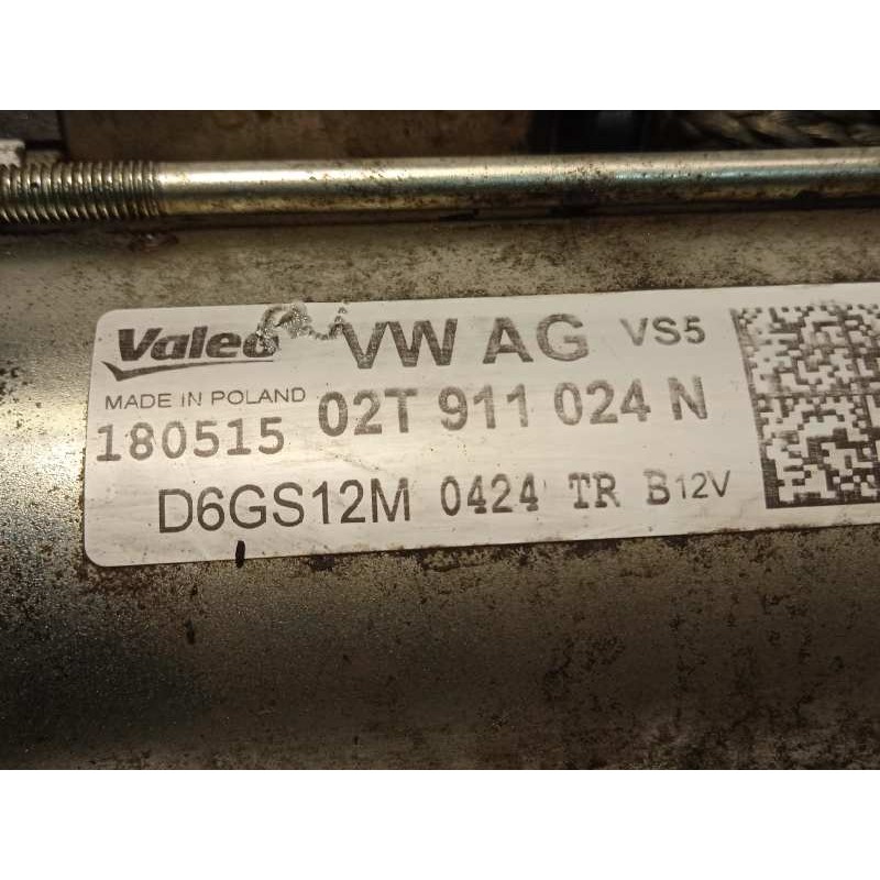 Recambio de motor arranque para seat ibiza (6j5) reference referencia OEM IAM 02T911024N  D6GS12M