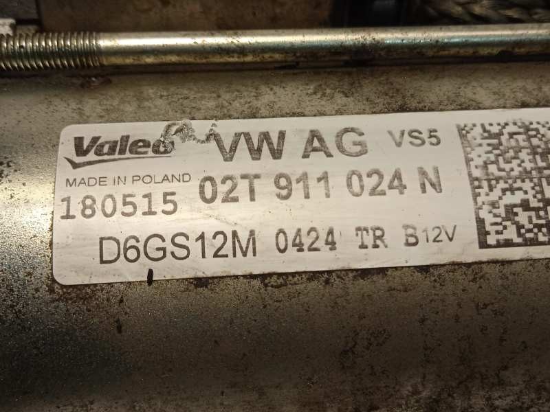 Recambio de motor arranque para seat ibiza (6j5) reference referencia OEM IAM 02T911024N  D6GS12M