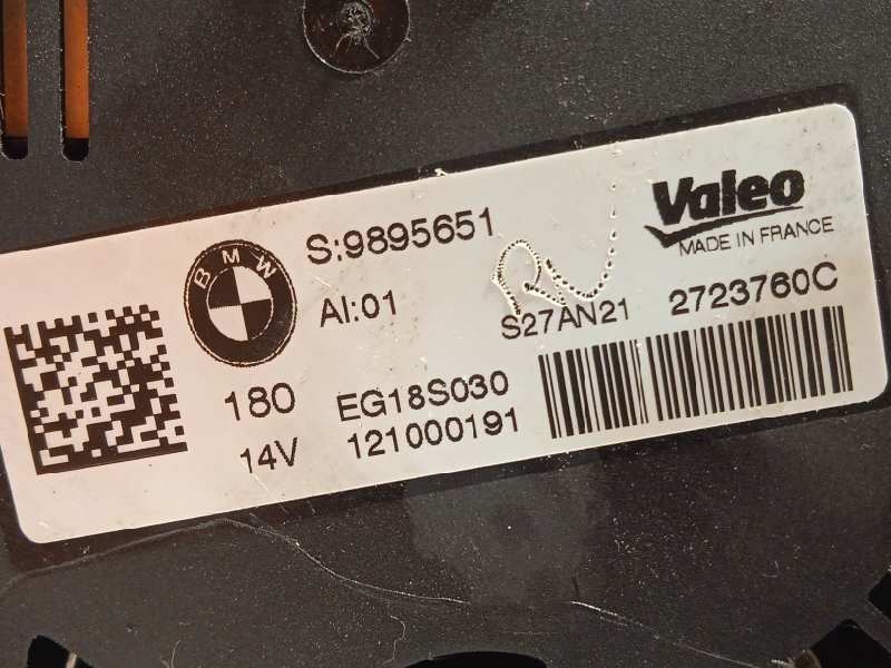 Recambio de alternador para bmw serie 3 berlina (g20) 330e referencia OEM IAM 9895651 2723760C EG18S030