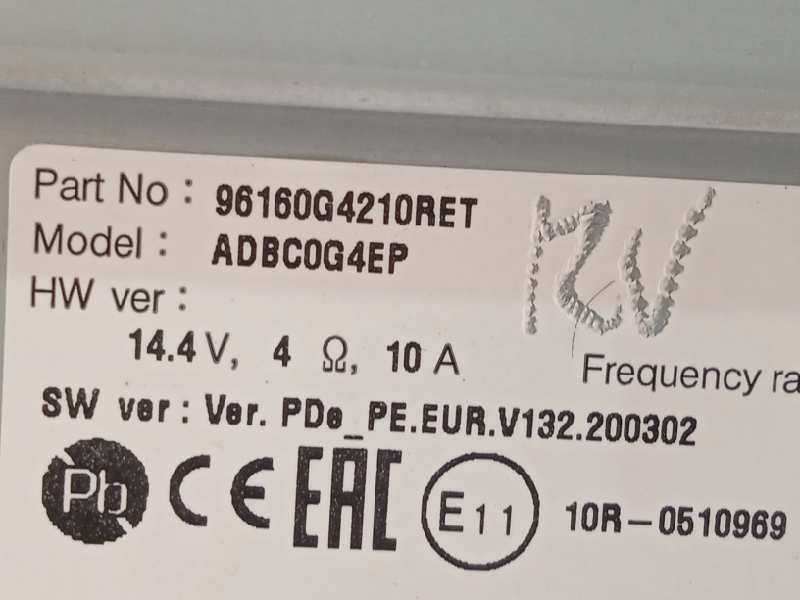 Recambio de sistema audio / radio cd para hyundai i30 (pd) 1.0 tgdi cat referencia OEM IAM 96160G4210RET  