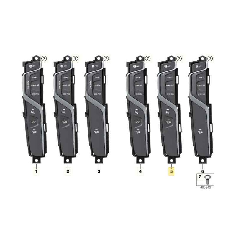 Recambio de mando multifuncion para bmw serie x3 (g01) xdrive20d referencia OEM IAM 6993947  61316993947