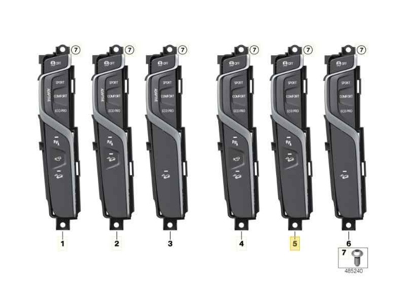 Recambio de mando multifuncion para bmw serie x3 (g01) xdrive20d referencia OEM IAM 6993947  61316993947