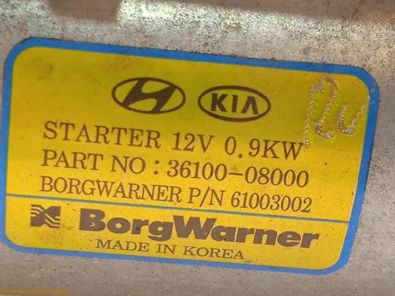 Recambio de motor arranque para hyundai i30 (pd) 1.0 tgdi cat referencia OEM IAM 3610008000  