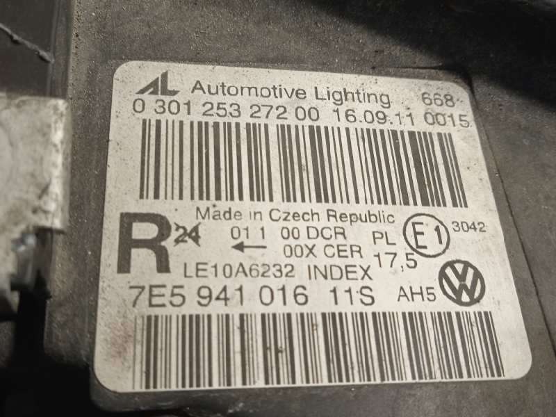 Recambio de faro derecho para volkswagen t5 transporter (7e) 2.0 tdi cat (cfca) referencia OEM IAM 7E594101611S 7E5941018B 03012 - Blanco 6