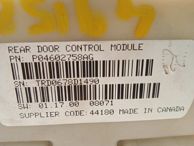 Recambio de centralita confort para chrysler grand voyager 2.8 crd cat referencia OEM IAM P04602758AG  