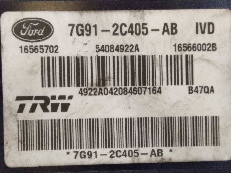 Recambio de abs para ford mondeo sportbreak (ca2) trend referencia OEM IAM 7G912C405AB 16565702 54084922A