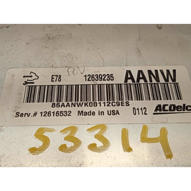 Recambio de centralita motor uce para opel astra j lim. sport referencia OEM IAM 12639235  12616532