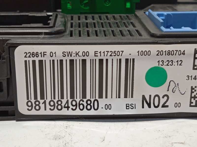 Recambio de caja reles / fusibles para citroën c-elysée shine referencia OEM IAM 9819849680  1631852680