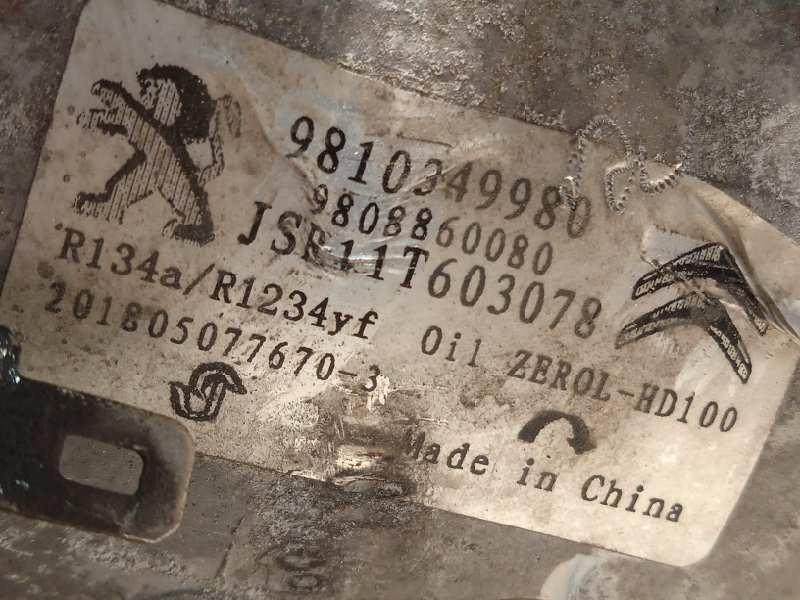 Recambio de compresor aire acondicionado para citroën c-elysée shine referencia OEM IAM 9810349980  