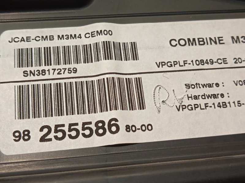 Recambio de cuadro instrumentos para citroën c-elysée shine referencia OEM IAM 9825558680  