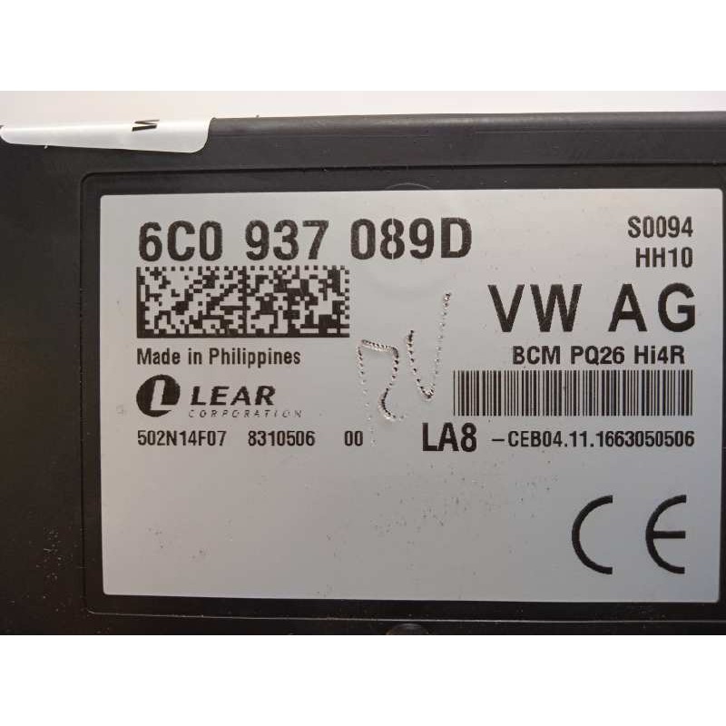 Recambio de centralita confort para seat ibiza (6p1) 1.0 tsi referencia OEM IAM 6C0937089D  6C0937089DZ00